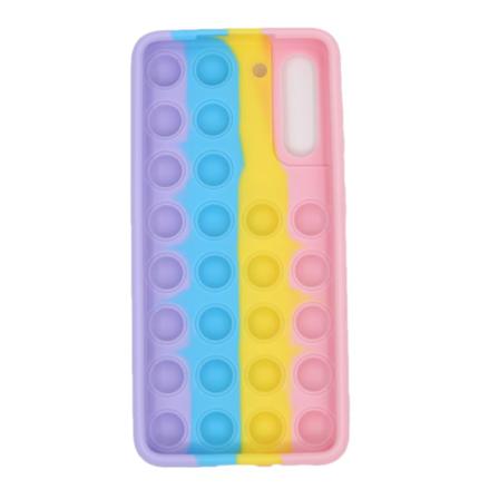 Samsung Galaxy S21 Plus Skal Fidget Bubblor Rosa/gul/blå/lila