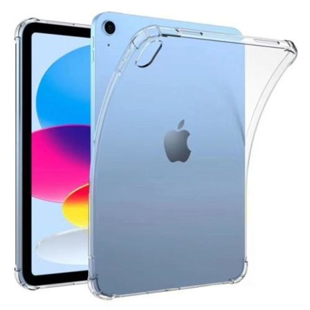 Til iPad 10.9 (2022)/iPad 10. generations blødt TPU klart tabletcover Forstærket 4 hjørner Stødabsorberende bagkasse