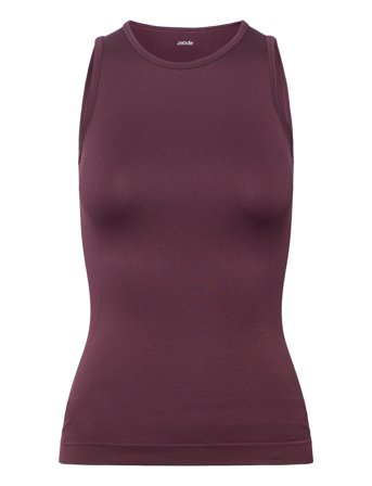 Women Seamless Tank Top "Rib" Burgundy ZEBDIA