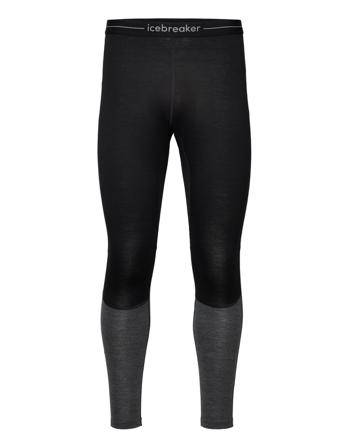 Men 260 Z Knit Leggings Base Layer Bottoms Musta Icebreaker