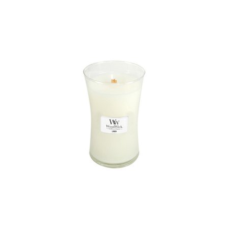 WoodWick Linen scented candle with wooden wick 609,5 g