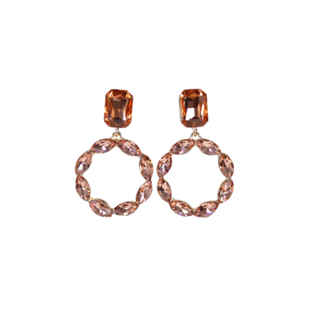 Complement Örhänge med hängade ringar Örhängen Dam Orange