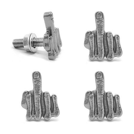 Uutuus rekisterikilven kiinnikkeet turvalliset teräsruuvit säänkestävät autotarvikkeet