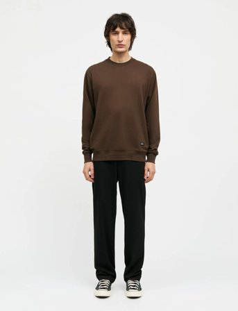 Mads Nørgaard Light Terry Asker Sweat - Brown - M