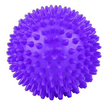 Holdbar Plast Massasje Rulle Kropp Piggete Kuler Fitness Finger Avslappende Verktøy Lilla 7.5cm