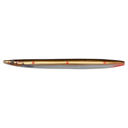Savage Gear Line Thru Sandeel 125mmg - Brown Copper Red Dots