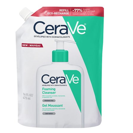 CeraVe Foaming Cleanser 473 ml, Refill, Skincare, Skincare, Dermatologisk Skincare Til Mænd