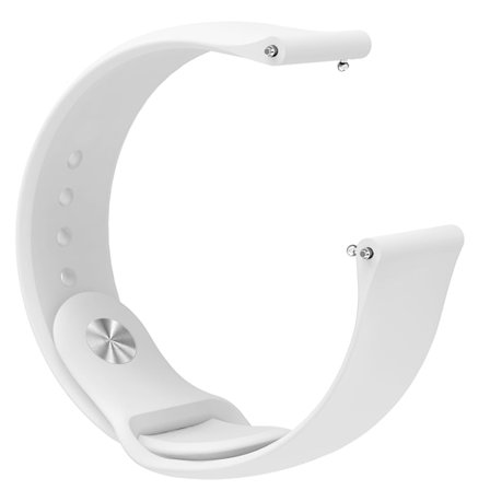 Snygg silikonklockarmband med spänne i rostfritt stål för Active 3 Move hr-klocka (vit)