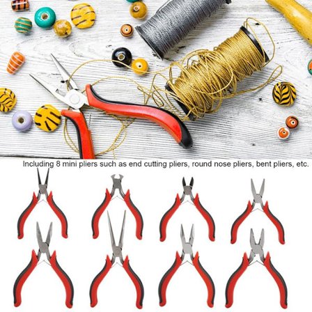 8 stk. Professionelt Rundt Næse Smykkefremstillingsværktøj