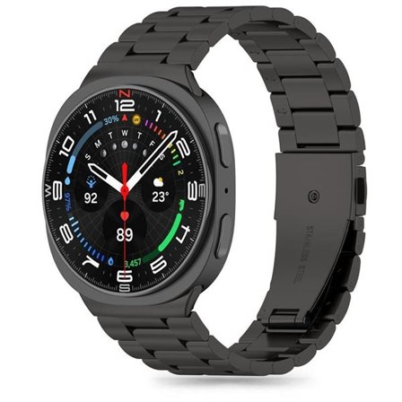 Tech-Protect rostfritt stålarmband för Samsung Galaxy Watch 40/44/46 mm - Svart
