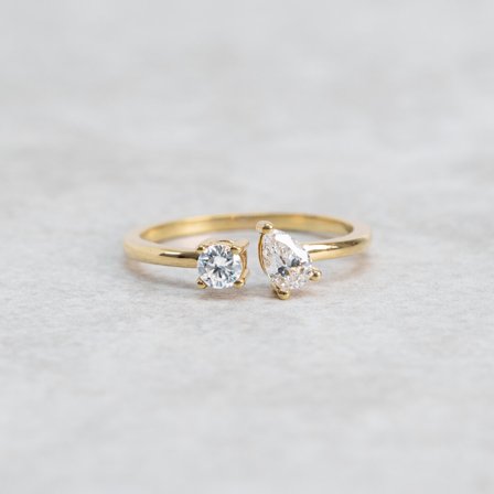 Förlovningsring Snöbär, 18K rödguld - Förlovning- och vigselringar