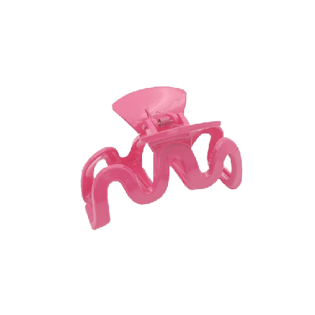 Complement Vågig Hårklämma, Shiny Accessoarer & tillbehör Dam Rosa