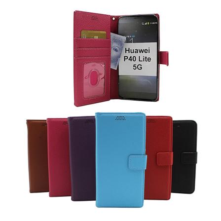New Standcase Wallet Huawei P40 Lite 5g (svart) Röd