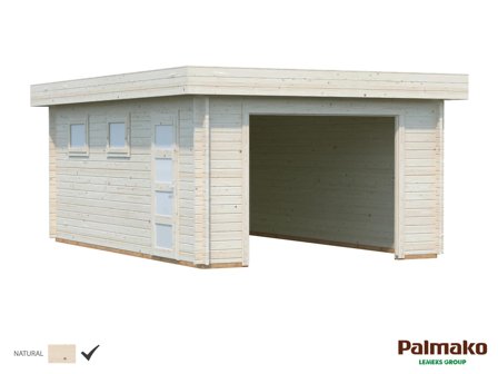 Palmako Rasmus Garage 19,8 m²/inv. 19 m², utan port obehandlad, Stugor & förråd