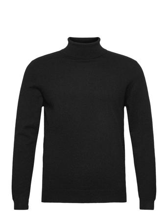 Man Turtleneck Knitwear Turtlenecks Svart Davida Cashmere