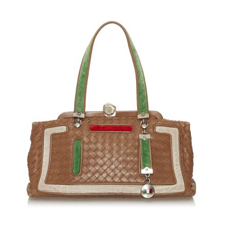 Bottega Veneta Vintage, Pre - Owned Handbag Bruin, Dames, Maat:ONE Size