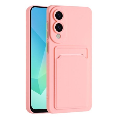 Samsung Galaxy S25 Edge TPU-Case with Card holder - Pink