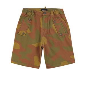 Kids - Dsquared2 Khaki Camo Bermuda Shorts 14 Years - Shorts - 14 years - Green - Junge