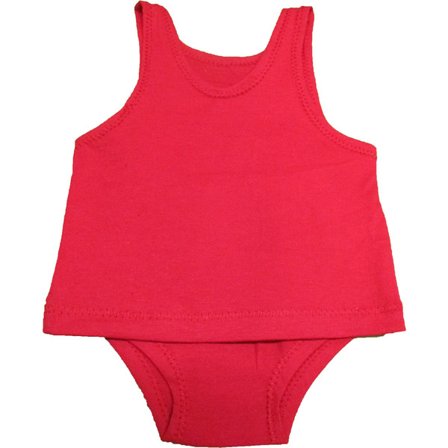 Rött Trosa/Linne set till Baby Born, dockkläder.