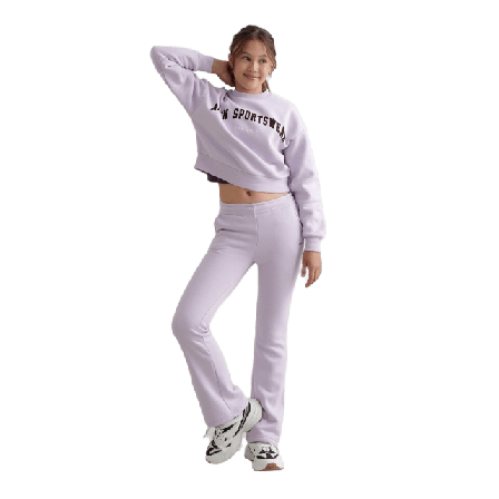 aim'n Young Flare Sweatpants Byxor Dam Lila 146/152