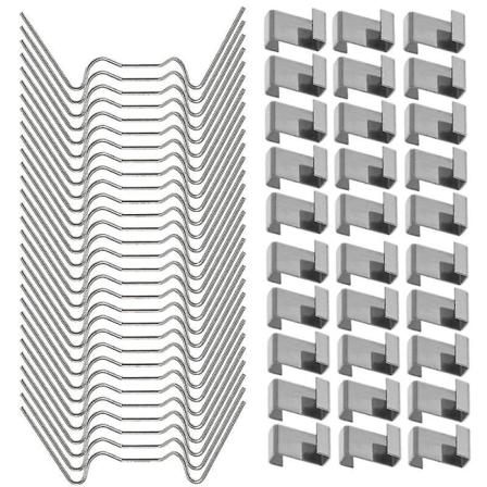 100 drivhusglassklips - rustfritt stål drivhusvindusfester