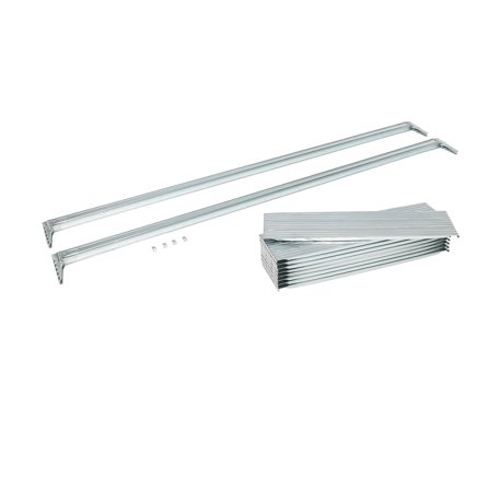 Hylle i stål inkl. bærejern 2700x800x25 mm, 500 kg