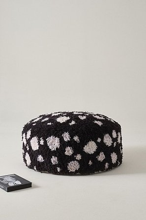 Jotex - Poef Zwart/wit Zwart/wit - CORALLI - Koop Poefs bij Jotex