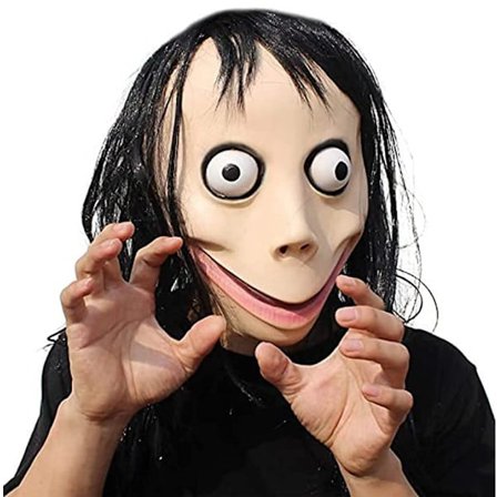 Skummel Momo-maske - Krypende Halloween Latex Cosplay Kostyme