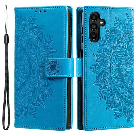 SKALO Samsung S25 Mandala Flip Cover - Blå