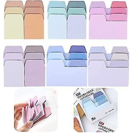 Sticky Notes 360 Ark Fargede Indeksfaner Sideoppmerker Notater