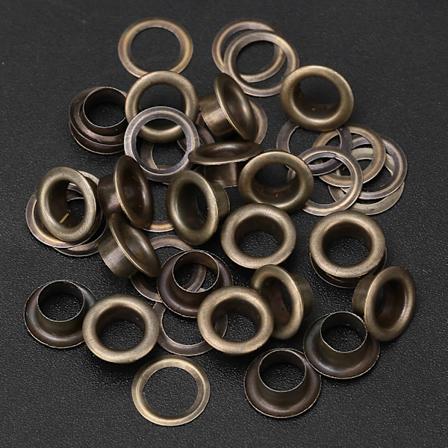 100 kpl Messinki Kangas DIY Ty kalu Neulonta Tarvike Ruostumaton Nahka k sity Silmukka (Pronssi 3,5 mm)