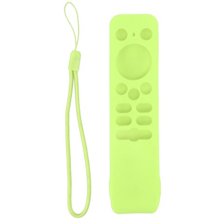 Mykt silikonbeskyttelsesdeksel for Realme TV Stick fjernkontroll, lyser i mørket, grønn