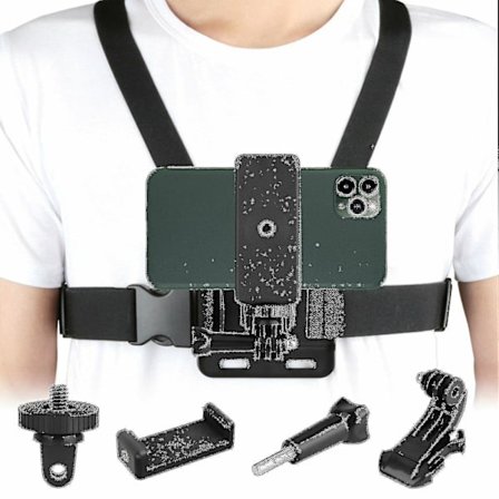 Bröstsele Kropp Rem Mount För Smartphones Och Actionkameror