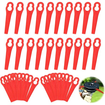 60 stk gresstrimmerblader, plastutskiftingsblader