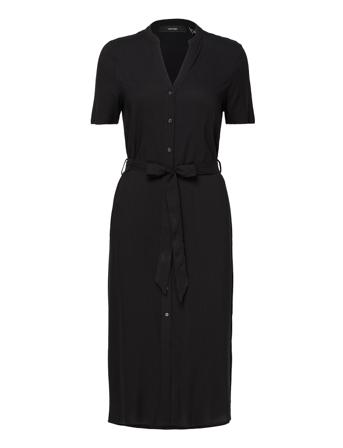 Vmvica S/S Shirt Dress Ga Black Vero Moda
