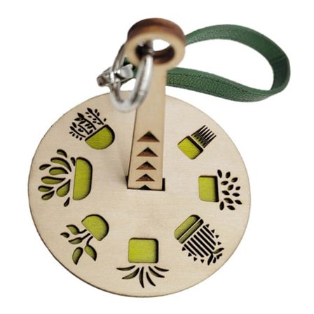 Garnhållare för handleden, portabel trägarnsnurra, garnbollshållare för stickning och virkning, garnförvaringsorganisatör med armband - WELLNGS