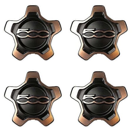 Gylden 16-tommers navkapsel for Fiat 500x hjul, senter navkapsler sett støvdeksel hjul navkapsel erstatning 1/2/4 stk 735668196_Gift