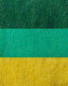 Kardierte Wolle 3-p Grünmeliert