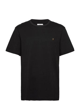Danny Ss Tee T-shirts Short-sleeved Svart Farah