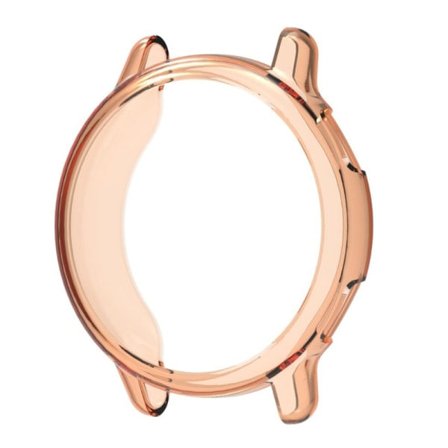 TPU beskyttelsesrammehylse Støvtett dekselhus anti-ripe for Vivoactive 5 Transparent oransje