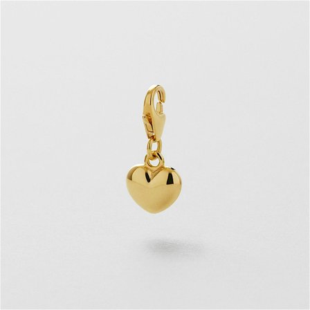 Solid Puffy Heart Charm