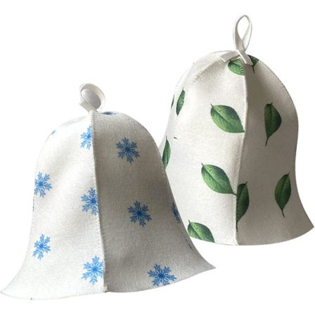 Saunahatt, 2 stk Filt Saunahatt, Saunahatt for Menn og Kvinner, Caps Filt Hatt Caps for Sauna Tub