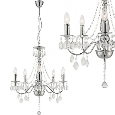 Riippuva Kattovalo Toolight Ebt014-5Cp Kromi