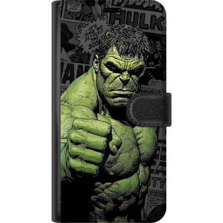 Kompatibelt Plånboksfodral till Asus Asus Zenfone 10 The Hulk Power med serietidningsstil, kraftfullt och ikoniskt motiv med starka gröna detaljer f
