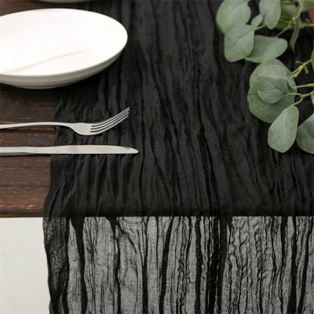 Bohemian Table Flag Twists Duk SVART