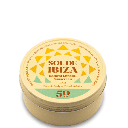 Sol de Ibiza Naturlig Solkrem SPF50 100 g