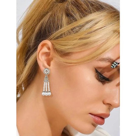 Helmikorvakorut Naisille 1920-luvun Asusteet Naisille Helmiroikkuvat Korvakorut Naisille Naisten Hääkorut