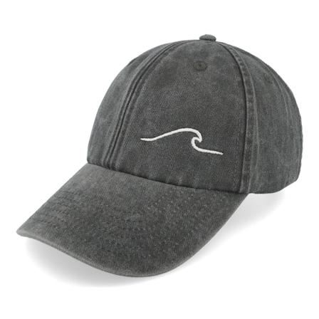 Wild Spirit - Black unconstructed Czapka Z Daszkiem - Small Wave Washed Black Dad Cap @ Hatstore