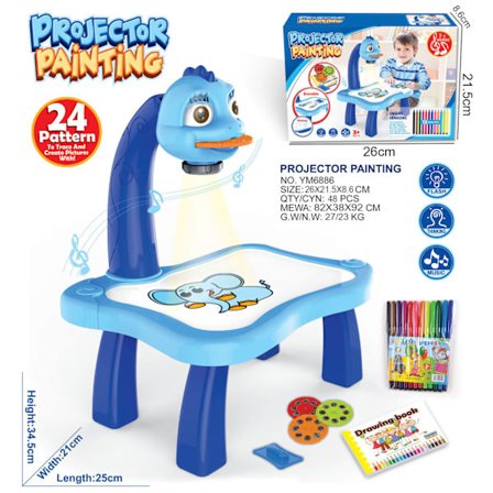 Spåra projektor och ritverktyg, projektionsbord för barn, projektor