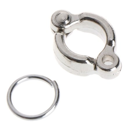 Fugl papegøje benring Metal fodclips Legering klip-on ringe udendørs fluetræning tilbehør til Finch Conure parakit